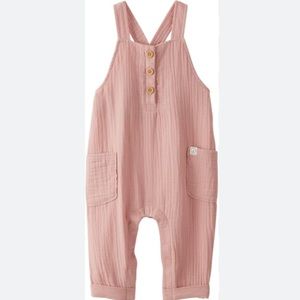 SOLD Organic cotton gauze overalls